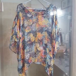 Coldwater  Creek sheer blouse XL